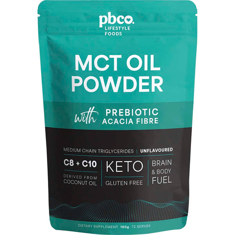 Pbco Mct Oil Powder Unflavoured 180g