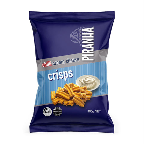 Piranha Cheese Crisps Chilli Cream 100g Pack of 14