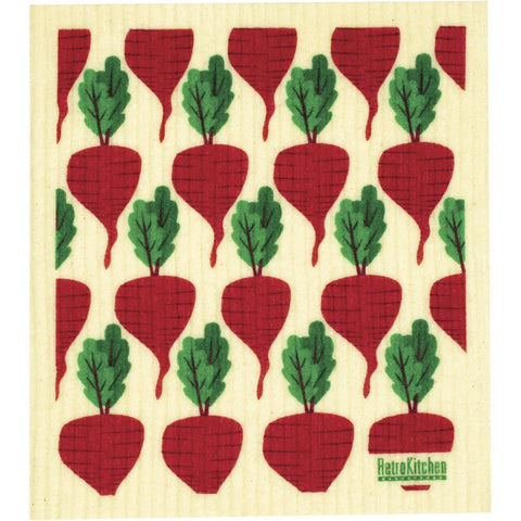 RetroKitchen 100% Compostable Sponge Cloth Beetroots