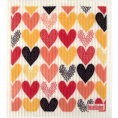 RetroKitchen 100% Compostable Sponge Cloth Heart