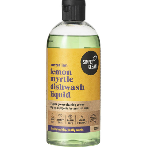 Simply Clean Lemon Myrtle Dishwash Liquid 500ml