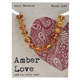 Amber Love Adult's Bracelet 100% Baltic Amber - Honey Love 20cm