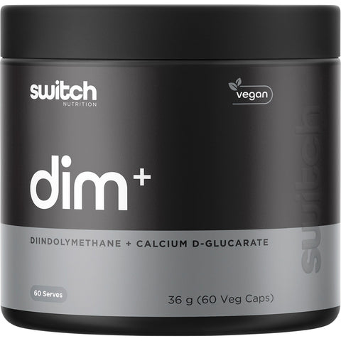 Switch Nutrition DIM+ Diindolylmethane+Calcium D-Glucarate 60 Caps