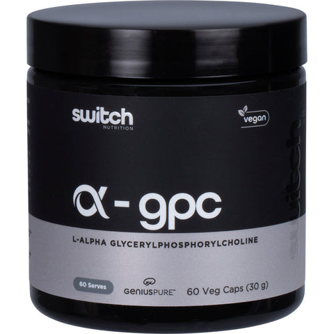 Switch Nutrition Alpha Gpc L-alpha Glycerylphosphorylcholine 60 Caps