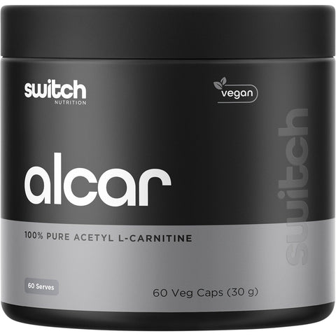 Switch Nutrition Alcar 100% Pure Acetyl L-carnitine 60 Caps