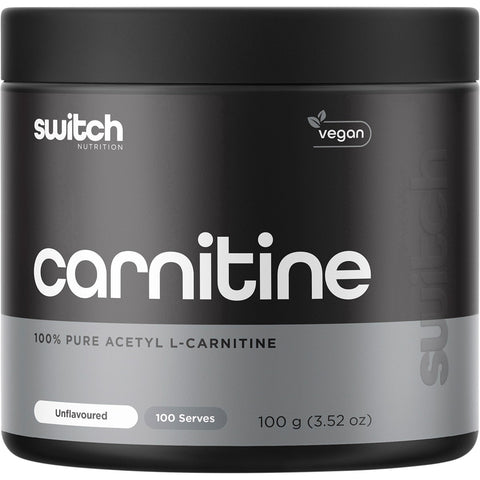 Switch Nutrition Carnitine 100% Pure Acetyl L-carnitine Unflavoured 100g