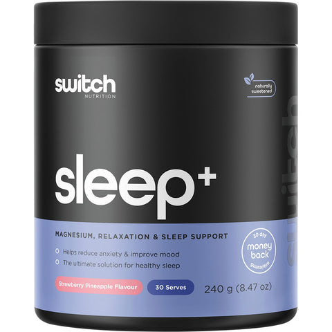 Switch Nutrition Sleep+ Magnesium & Sleep Support Strawberry Pineapple 240g