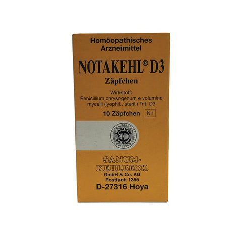 Sanum Notakehl Suppositories D3 x 10 Pack