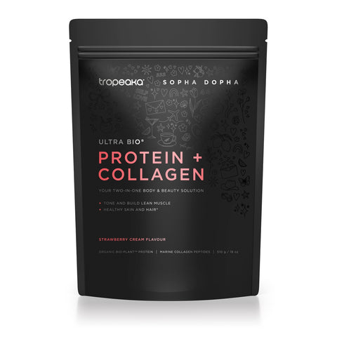 Tropeaka Protein & Collagen Strawbcream 510g