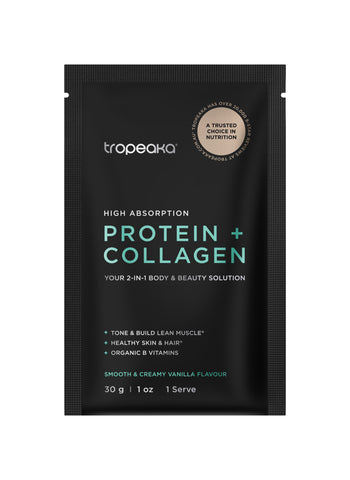 Tropeaka Protein & Collagen Vanilla 30g(Pack of 12)