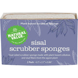 Natural Value Sisal Scrubber Sponge 2pk