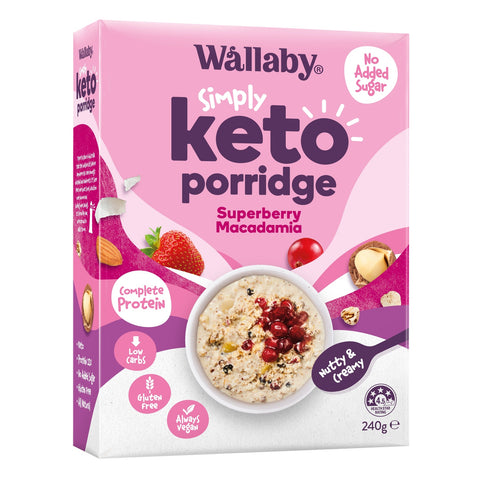 Wallaby Porridge Keto Superberry Macad 240g