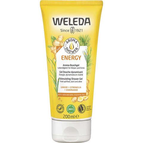 WELEDA Aroma Shower - Gel - Energy Ginger, Citronella & Cedarwood 200ml