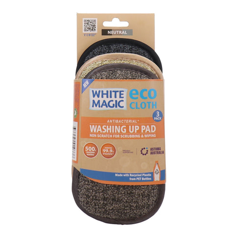 White Magic Washing Up Pads Neutral 3Pk