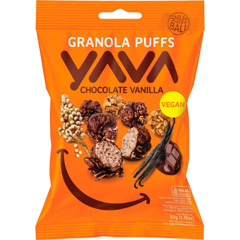 YAVA Granola Puffs Chocolate Vanilla 50g