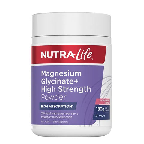 Nutra Life Magnesium Glycinate Powder 180g