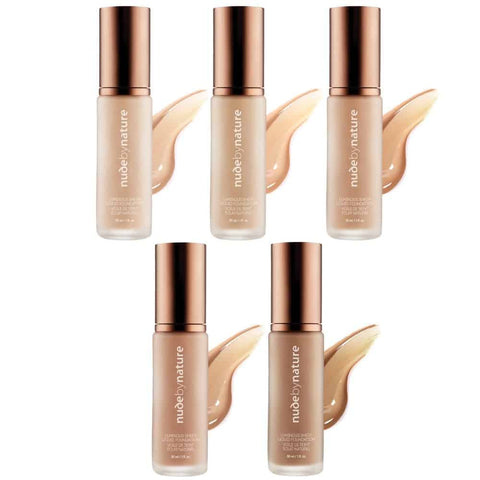 Nude by Nature Luminous Sheer Liquid Foundation W1 Rose Beige 30ml