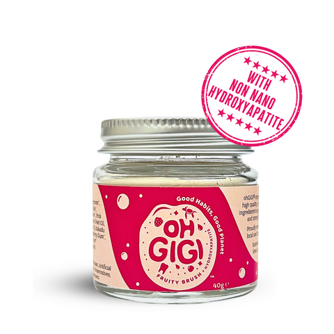 Ohgigi Tooth Powder + Hydroxyapatite Fruity Brush 40g