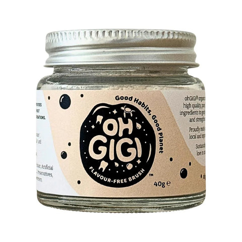 Ohgigi Tooth Powder Flavour-free Brush 40g