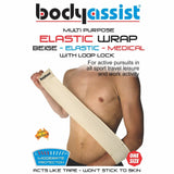 Bodyassist Elastic Strap W/loop 70cm One Size - Black, Beige or White