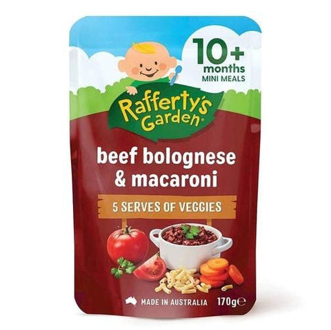 Raffertys Garden Beef Bolognese & Macaroni 10+ Months 170g