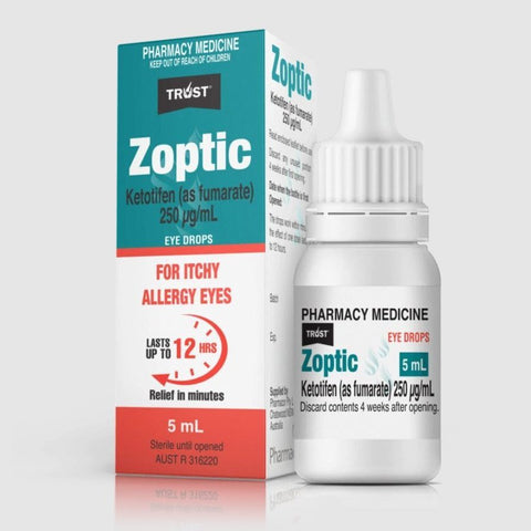 Buy TRUST ZOPTIC EYE DROPS 5ML alternative to Zaditen Online at