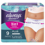 Always Discreet Underwear 9 Pants Medium