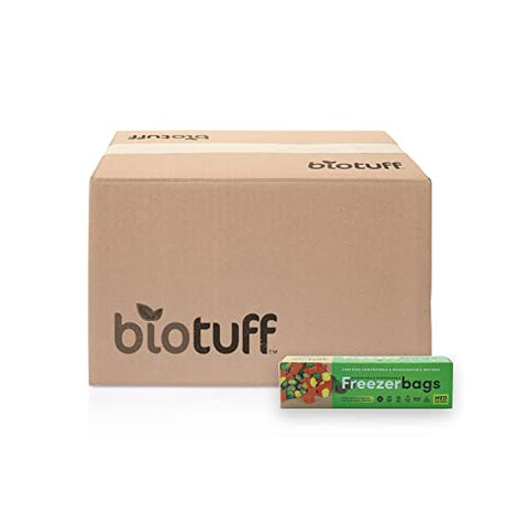 Biotuff Compostable Freezer Bags Large Bags - 6 Litres x 20