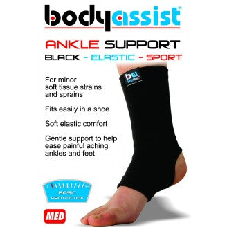 Body Assist Slip-on Basic Elastic Ankle Support Black/beige/white