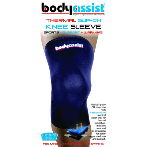 Body Assist Thermal Slip-on Knee Sleeve Black