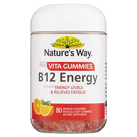 Nature's Way Adult Vita Gummies B12 Energy 80 Gummies