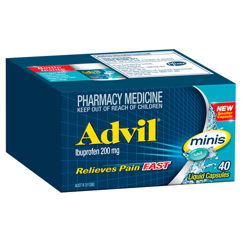 Advil Mini Liquid Capsules 200mg 40 Pack