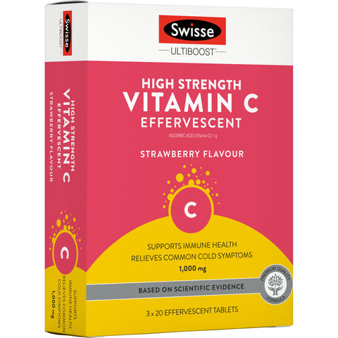 Swisse Ultiboost High Strength Vitamin C Effervescence 60 Tablets