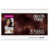 CLAIROL Nice 'N Easy 3.5BG Natural Dark Burgundy Brown Permanent Hair Color