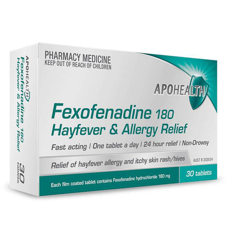 Apohealth Fexofenadine 180mg 30 Tablets