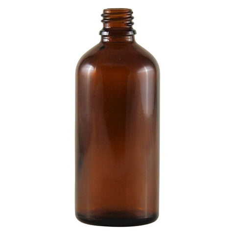 Bottle Glass Amber 100ml (18mm neck diameter) (single)