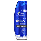 Head & Shoulders Ultra Men 2in1 Deep Clean Anti Dandruff Shampoo + Conditioner 400ml