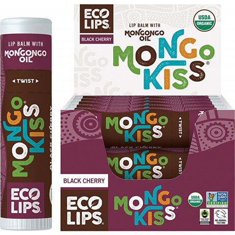 ECO LIPS Lip Balm Mongo Kiss  Black Cherry 15x7g