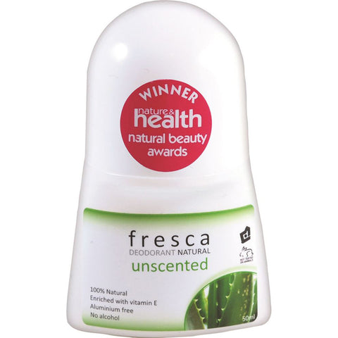 Fresca Natural Deodorant Unscented with Vitamin E 50ml