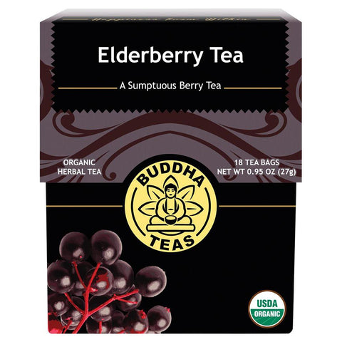 BUDDHA TEAS Organic Herbal Tea Bags Elderberry Tea 18