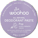 WOOHOO BODY Deodorant Paste Tin Pop Extra Strength 60g