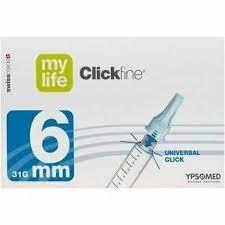 Mylife Clickfine Pen Needle 31g 6mm 100PK