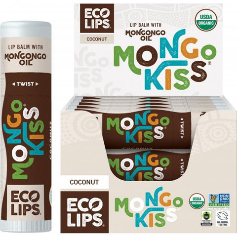 ECO LIPS Lip Balm Mongo Kiss  Coconut 15x7g