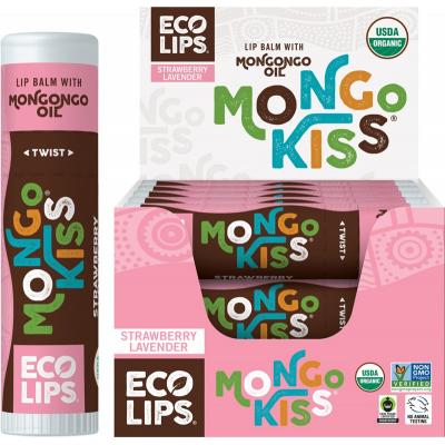 ECO LIPS Lip Balm Mongo Kiss - Strawberry Lavender 15x7g