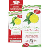 LITTLE ZEBRA CHOCOLATES Dark Chocolate Tahitian Lime 85g 12PK