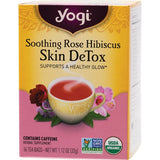 Yogi Tea Herbal Tea Bags Rose Hibiscus Skin DeTox 16pk